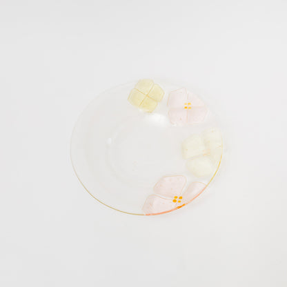 Sasaki shoko Glass works-丸リム皿大