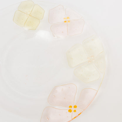 Sasaki shoko Glass works-丸リム皿大