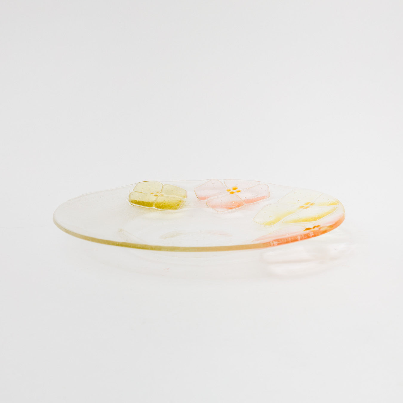 Sasaki shoko Glass works-丸リム皿大