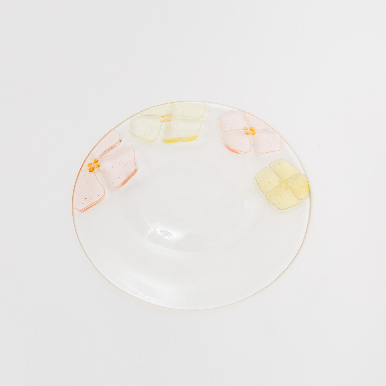 Sasaki shoko Glass works-丸リム皿大