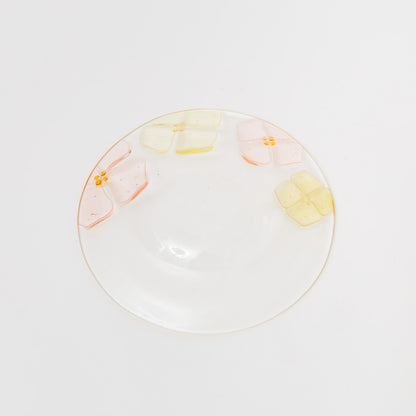 Sasaki shoko Glass works-丸リム皿大