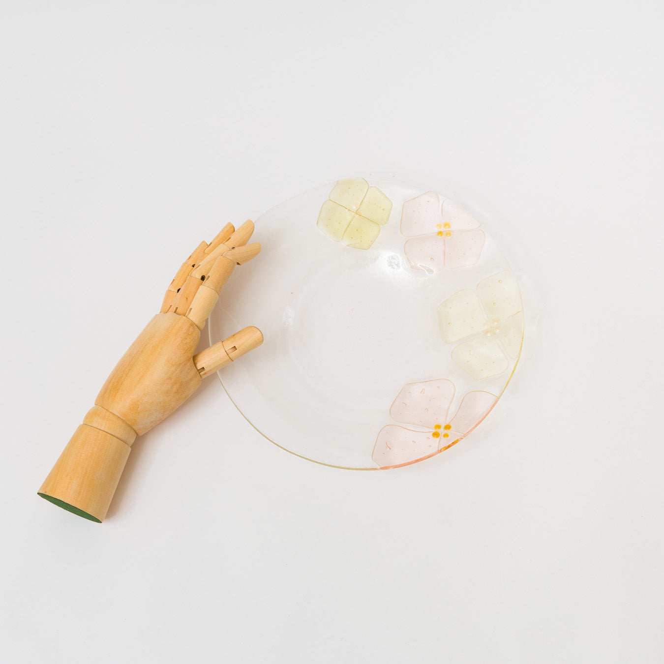 Sasaki shoko Glass works-丸リム皿大