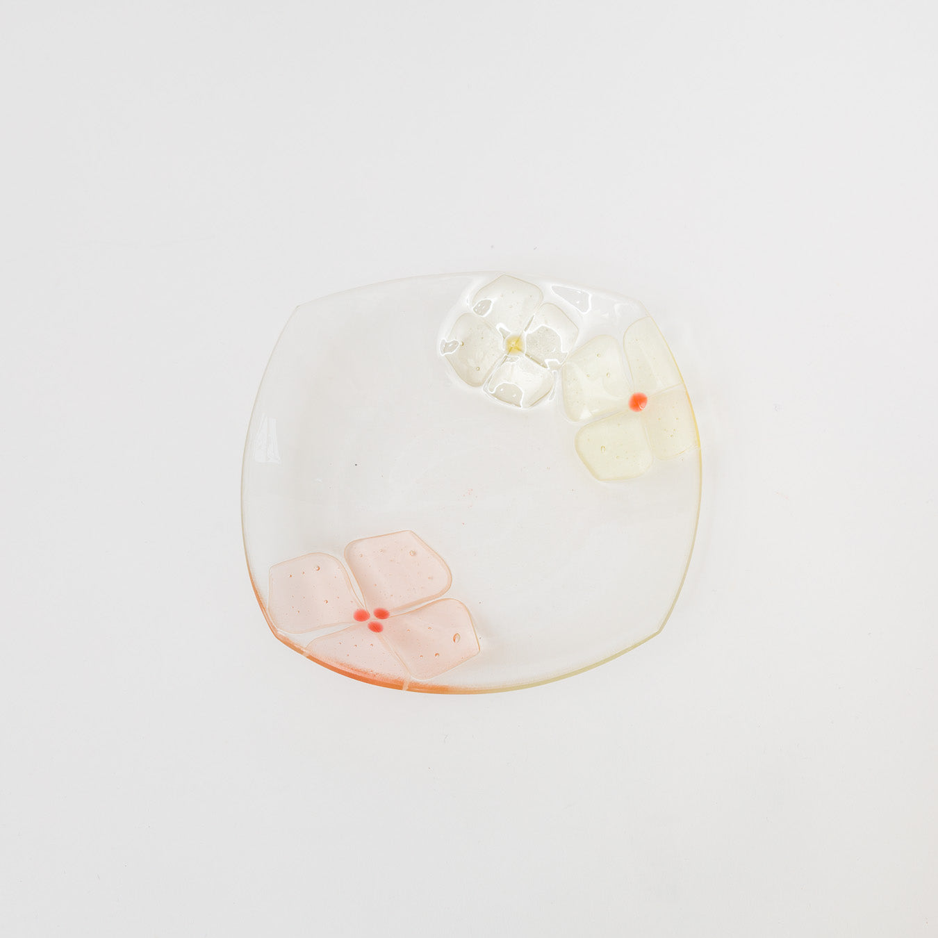 Sasaki shoko Glass works-角大皿　深-1