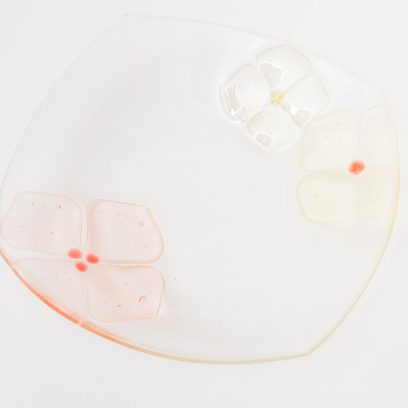 Sasaki shoko Glass works-角大皿　深-1