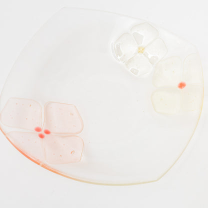 Sasaki shoko Glass works-角大皿　深-1