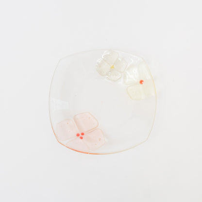 Sasaki shoko Glass works-角大皿　深-1