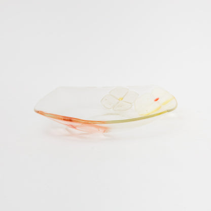 Sasaki shoko Glass works-角大皿　深-1
