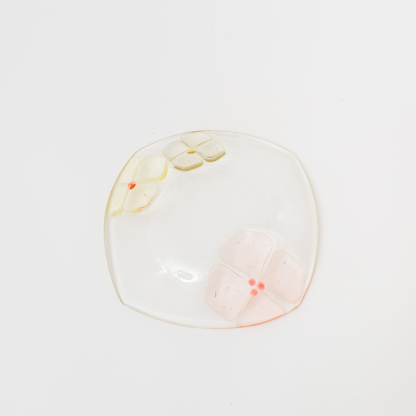 Sasaki shoko Glass works-角大皿　深-1