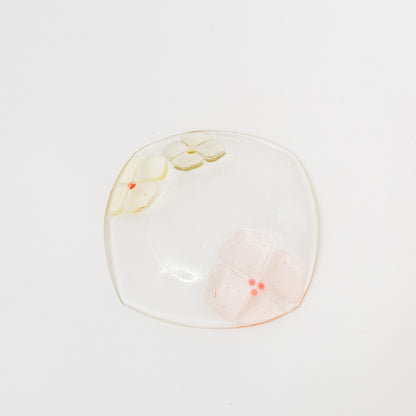 Sasaki shoko Glass works-角大皿　深-1