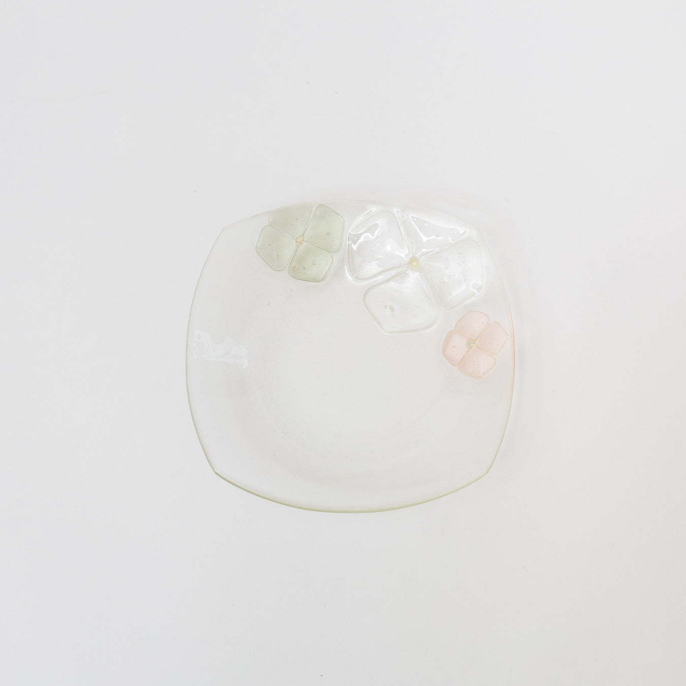Sasaki shoko Glass works-角大皿　深-2