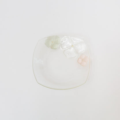 Sasaki shoko Glass works-角大皿　深-2