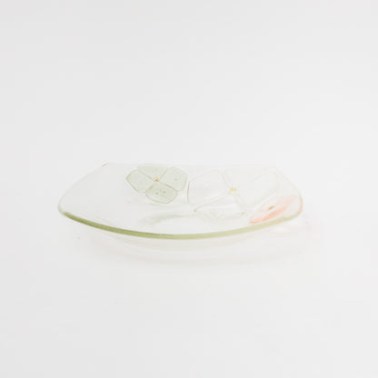 Sasaki shoko Glass works-角大皿　深-2
