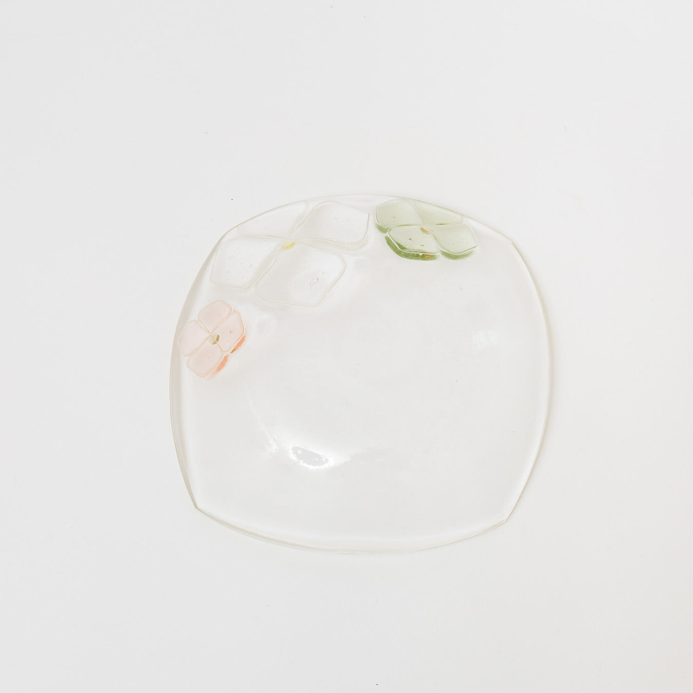 Sasaki shoko Glass works-角大皿　深-2