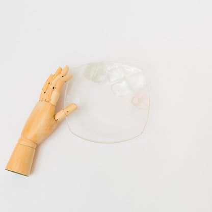 Sasaki shoko Glass works-角大皿　深-2