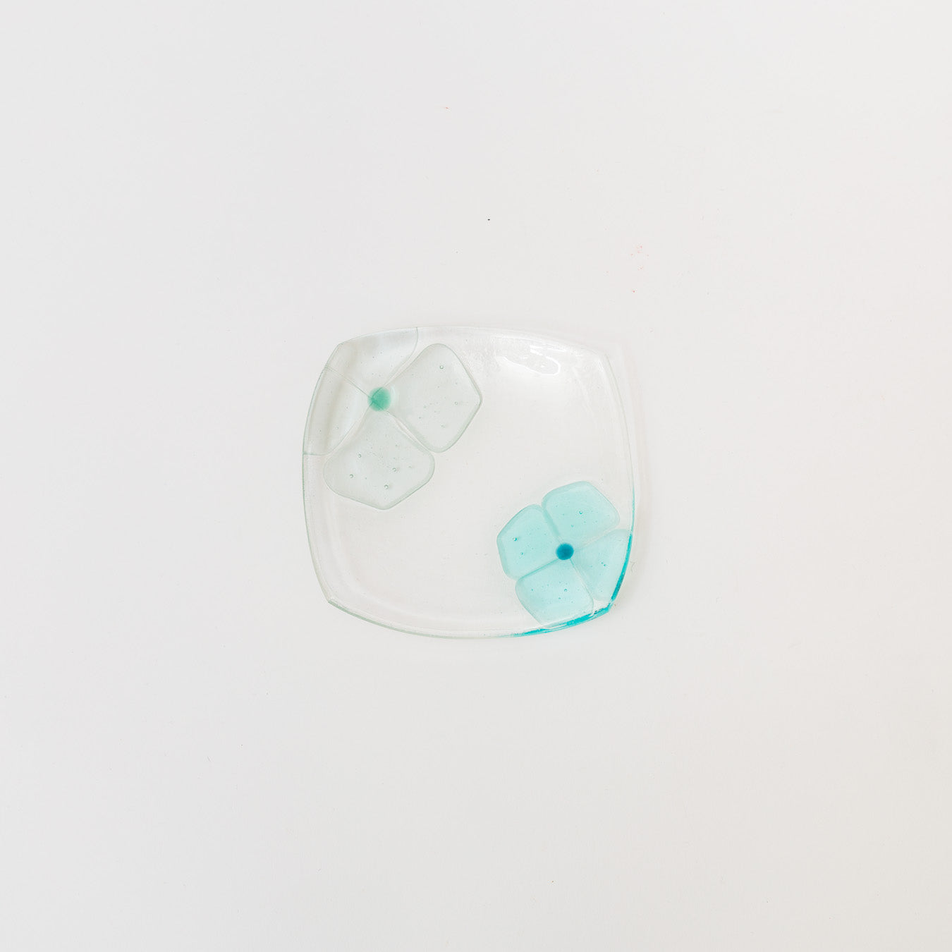 Sasaki shoko Glass works-角小皿-1