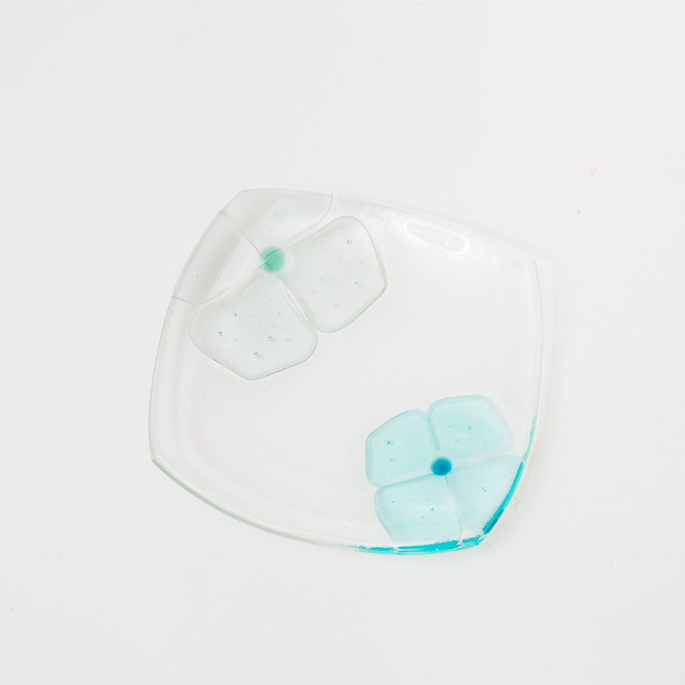 Sasaki shoko Glass works-角小皿-1
