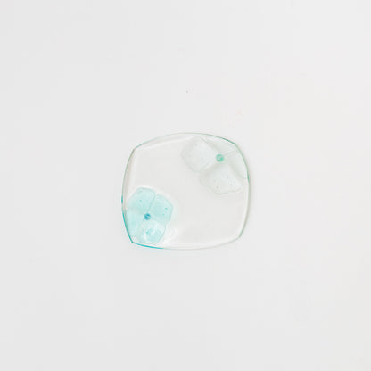 Sasaki shoko Glass works-角小皿-1
