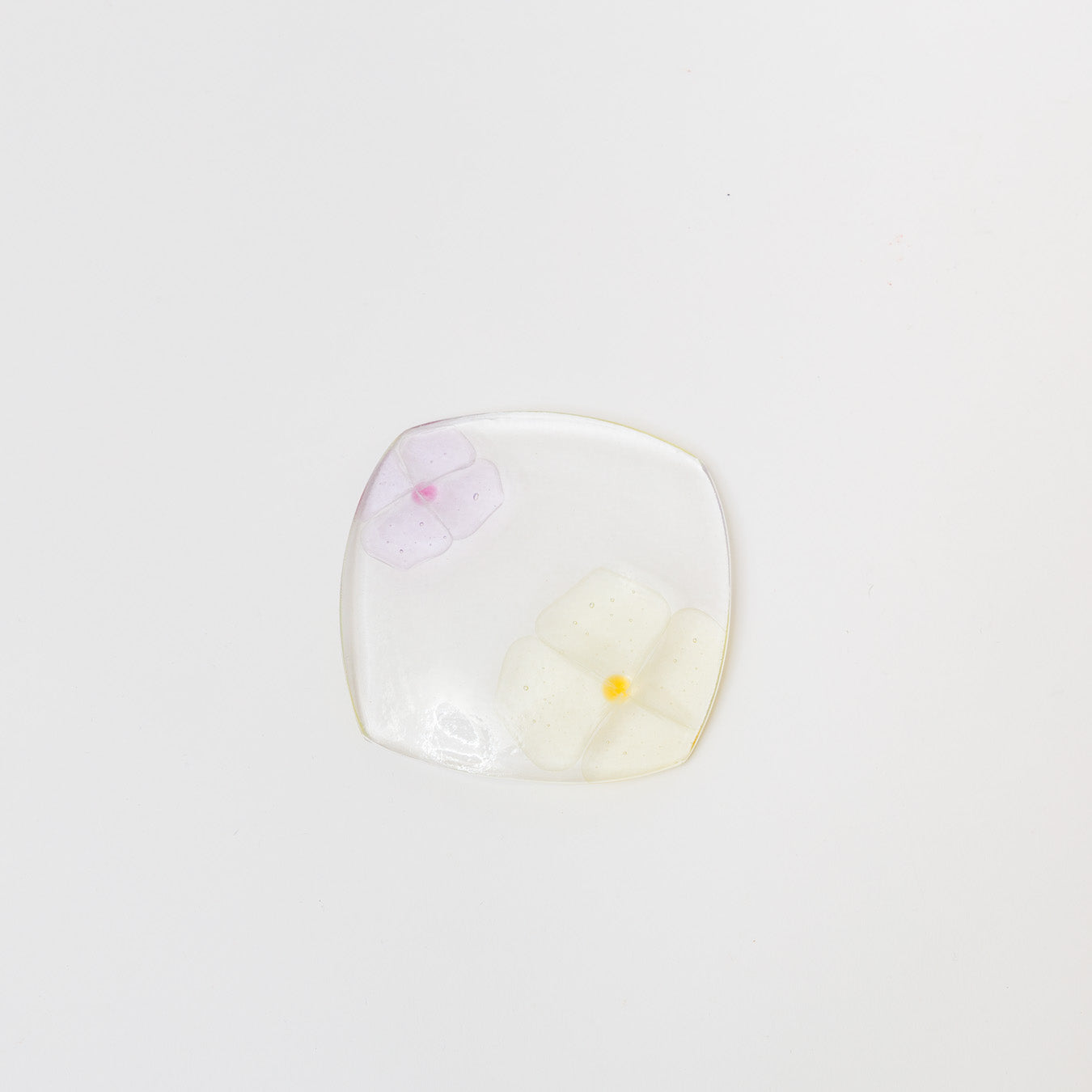 Sasaki shoko Glass works-角小皿-3