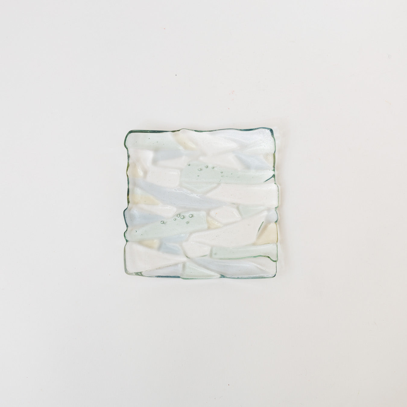 Sasaki shoko Glass works-マーブル角皿<A>