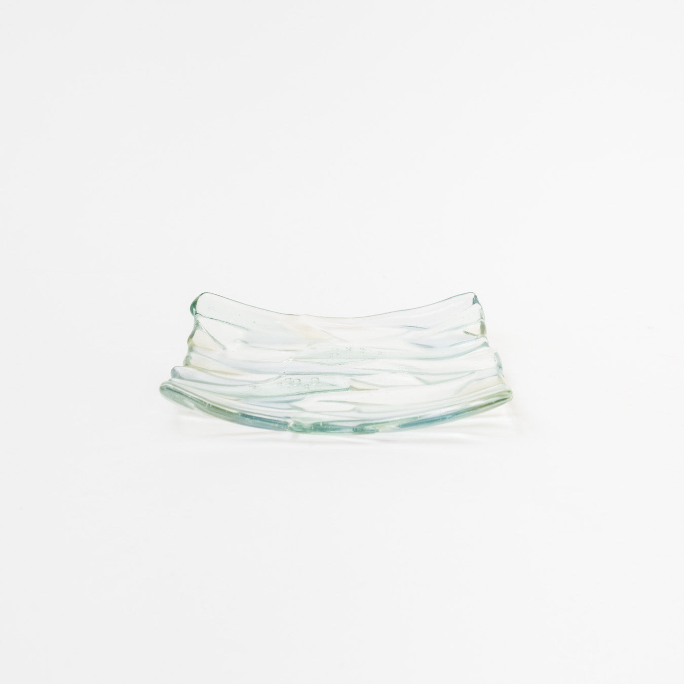 Sasaki shoko Glass works-マーブル角皿<A>