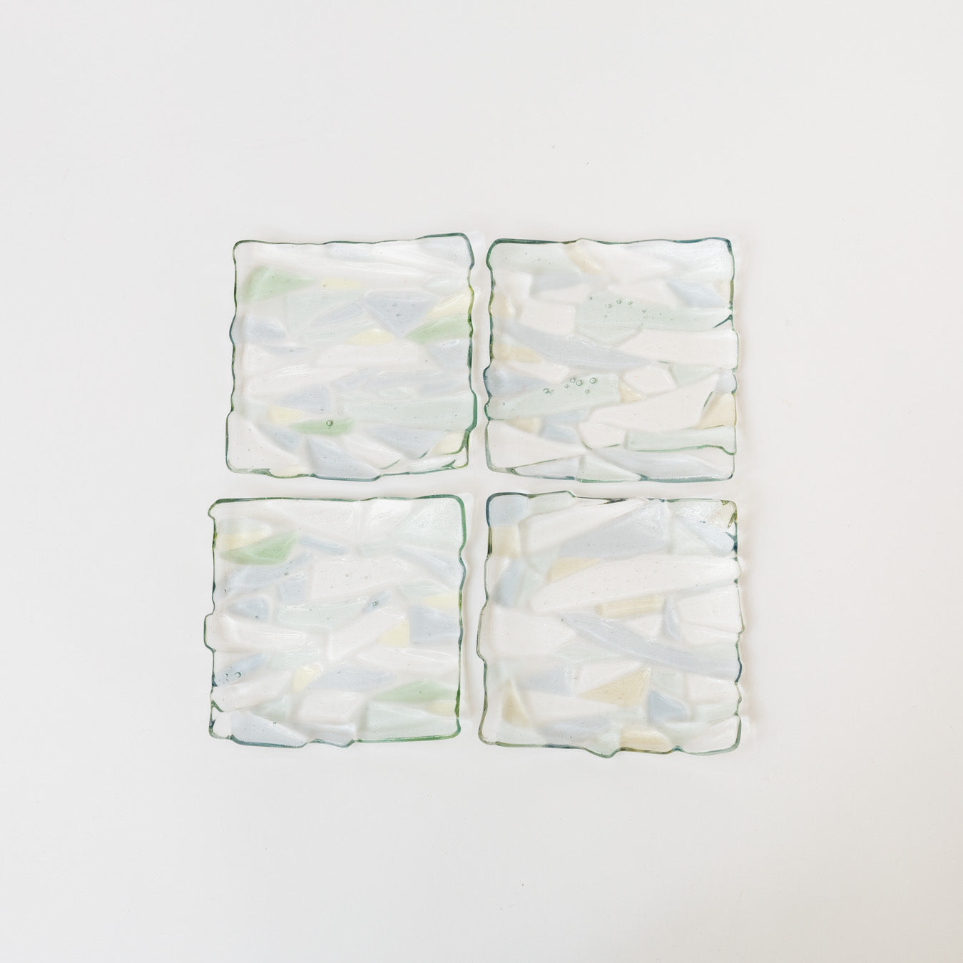 Sasaki shoko Glass works-マーブル角皿<A>