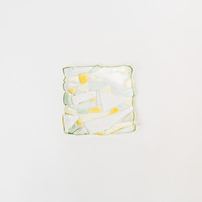 Sasaki shoko Glass works-マーブル角皿<B>
