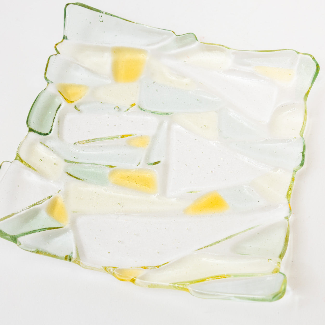 Sasaki shoko Glass works-マーブル角皿<B>