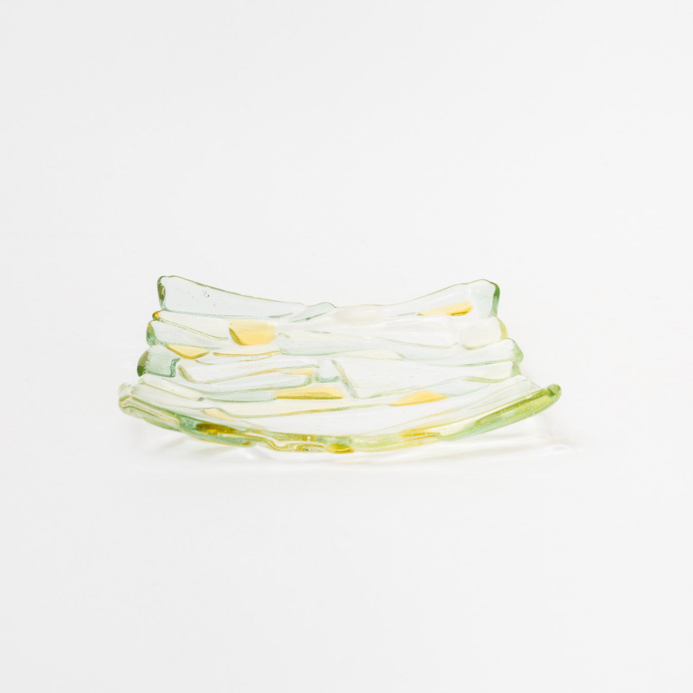 Sasaki shoko Glass works-マーブル角皿<B>