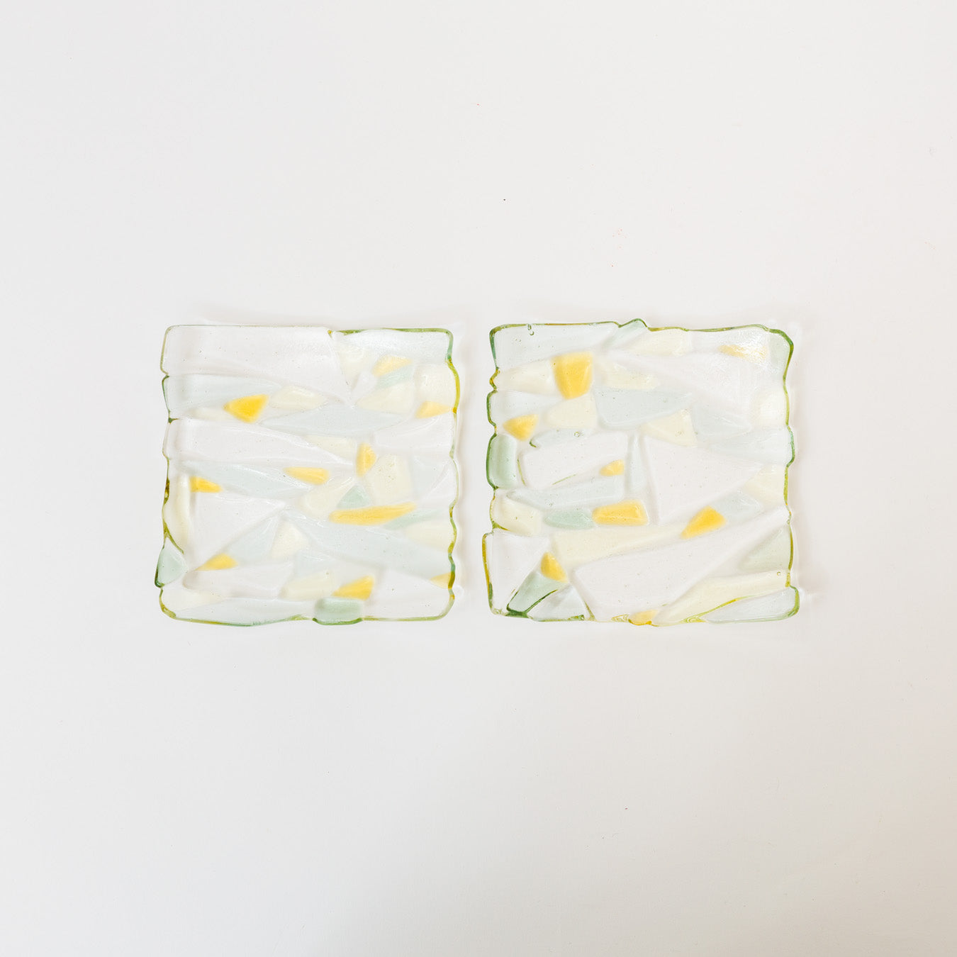 Sasaki shoko Glass works-マーブル角皿<B>