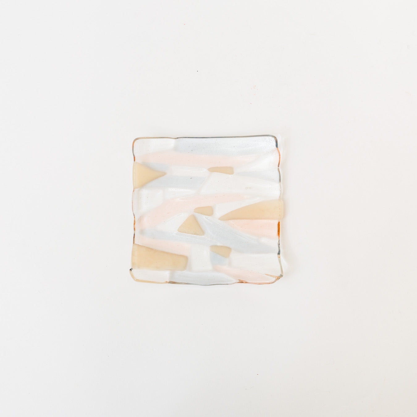 Sasaki shoko Glass works-マーブル角皿<C>