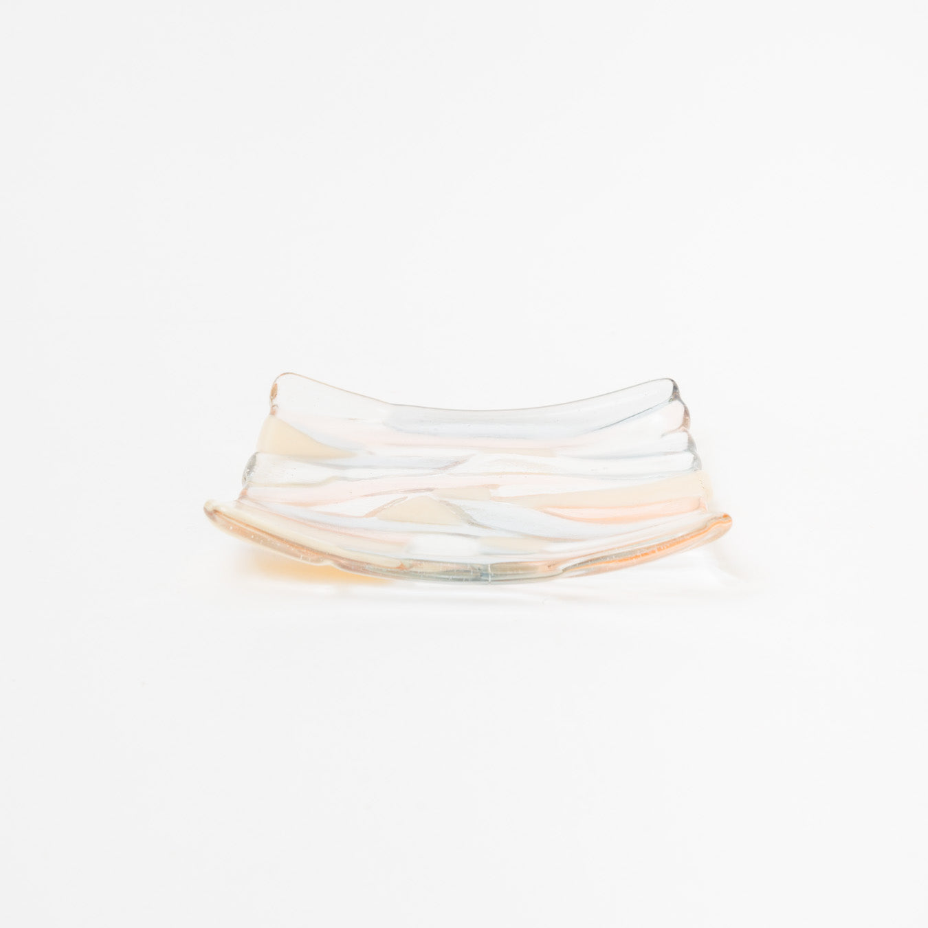 Sasaki shoko Glass works-マーブル角皿<C>