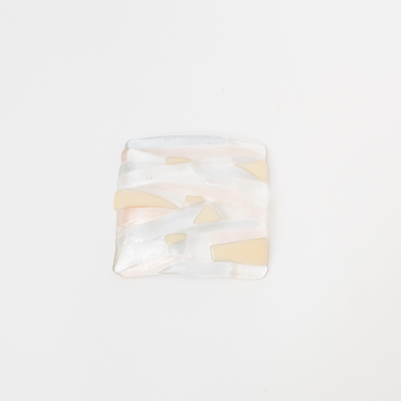 Sasaki shoko Glass works-マーブル角皿<C>