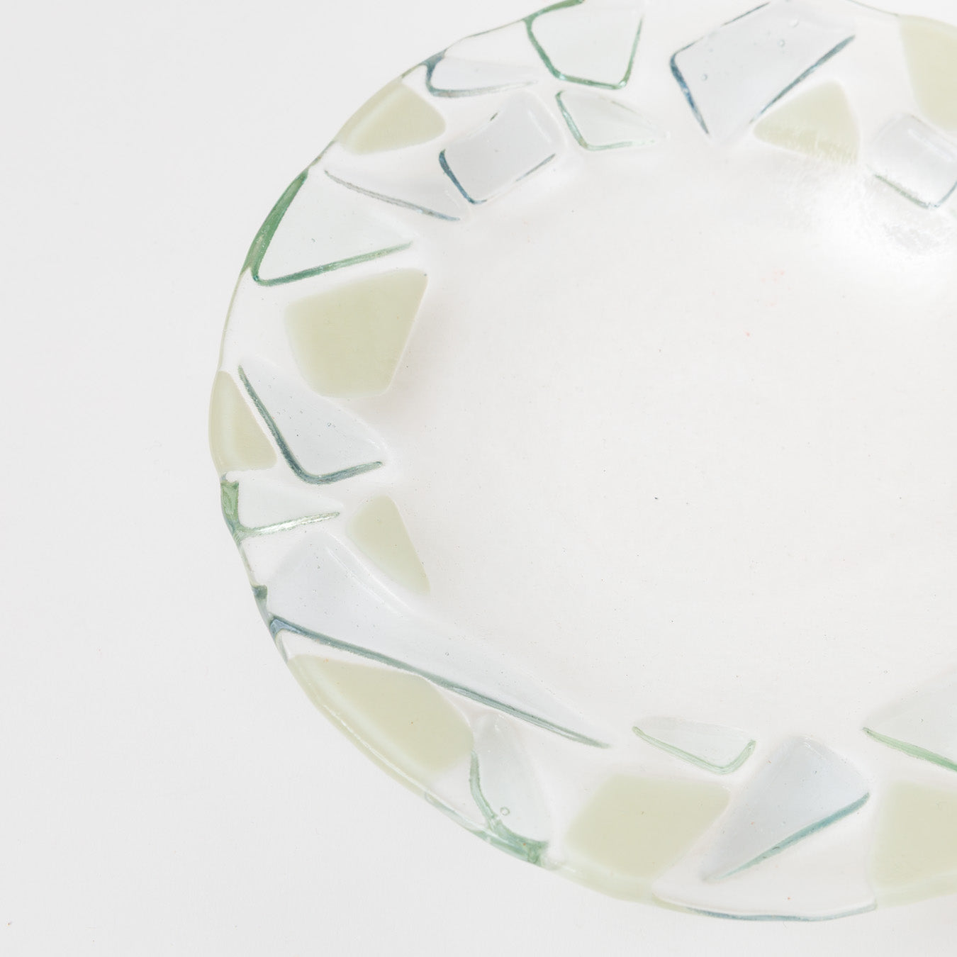 Sasaki shoko Glass works-マーブルリム皿<A>