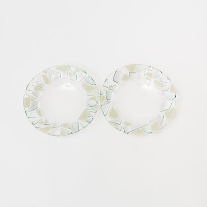 Sasaki shoko Glass works-マーブルリム皿<A>