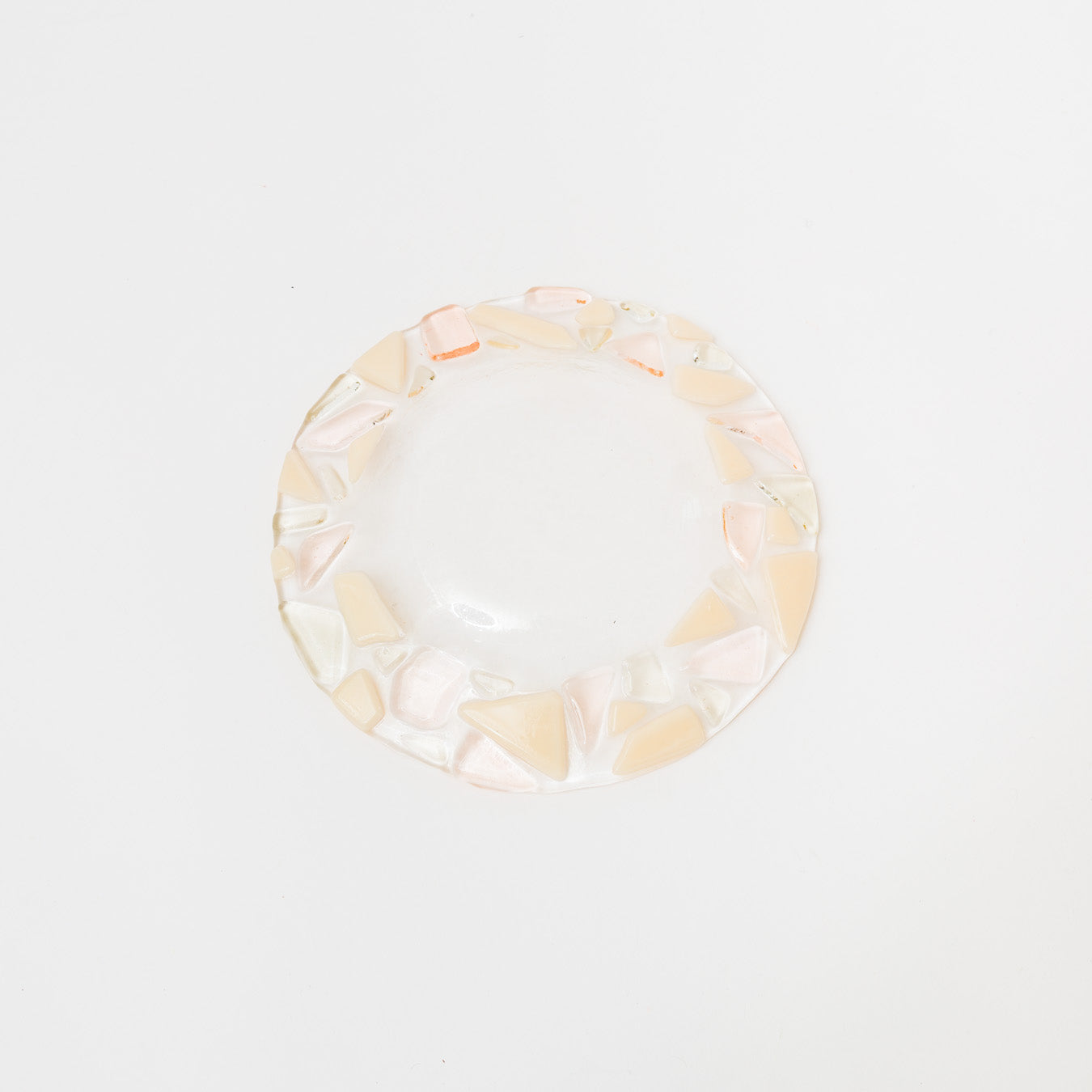 Sasaki shoko Glass works-マーブルリム皿<C>