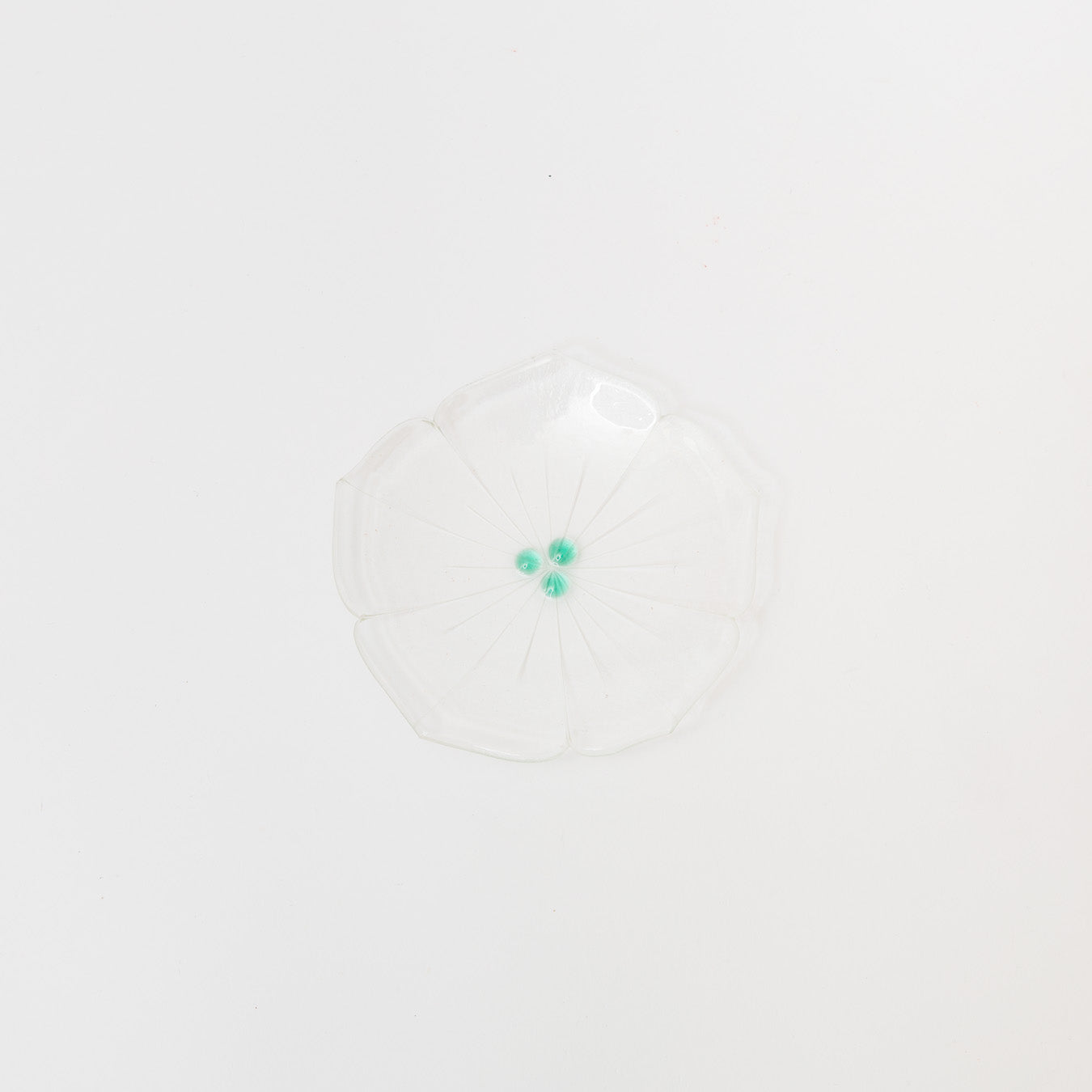Sasaki shoko Glass works-花形小皿-1