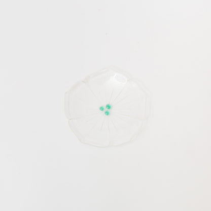 Sasaki shoko Glass works-花形小皿-1