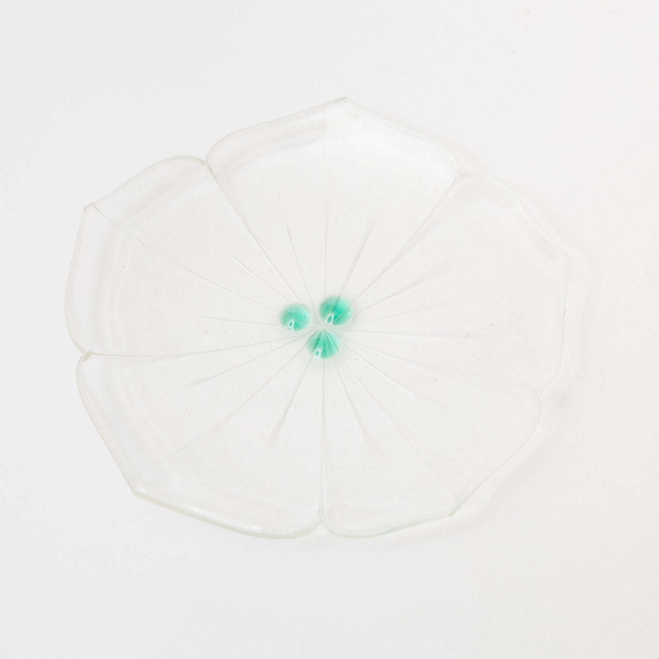 Sasaki shoko Glass works-花形小皿-1