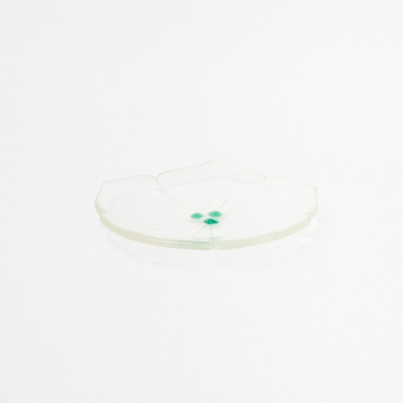 Sasaki shoko Glass works-花形小皿-1