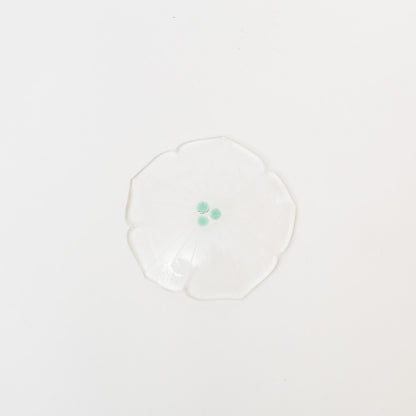Sasaki shoko Glass works-花形小皿-1