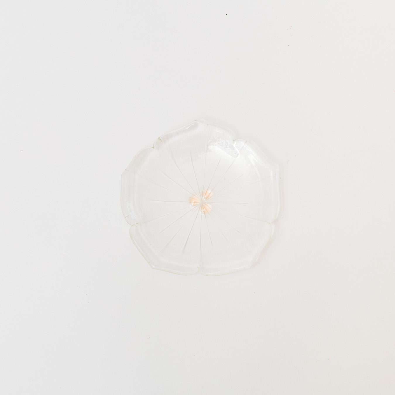 Sasaki shoko Glass works-花形小皿-2