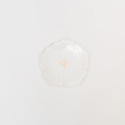 Sasaki shoko Glass works-花形小皿-2