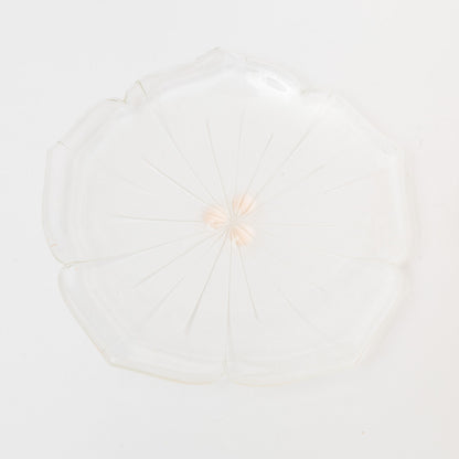 Sasaki shoko Glass works-花形小皿-2