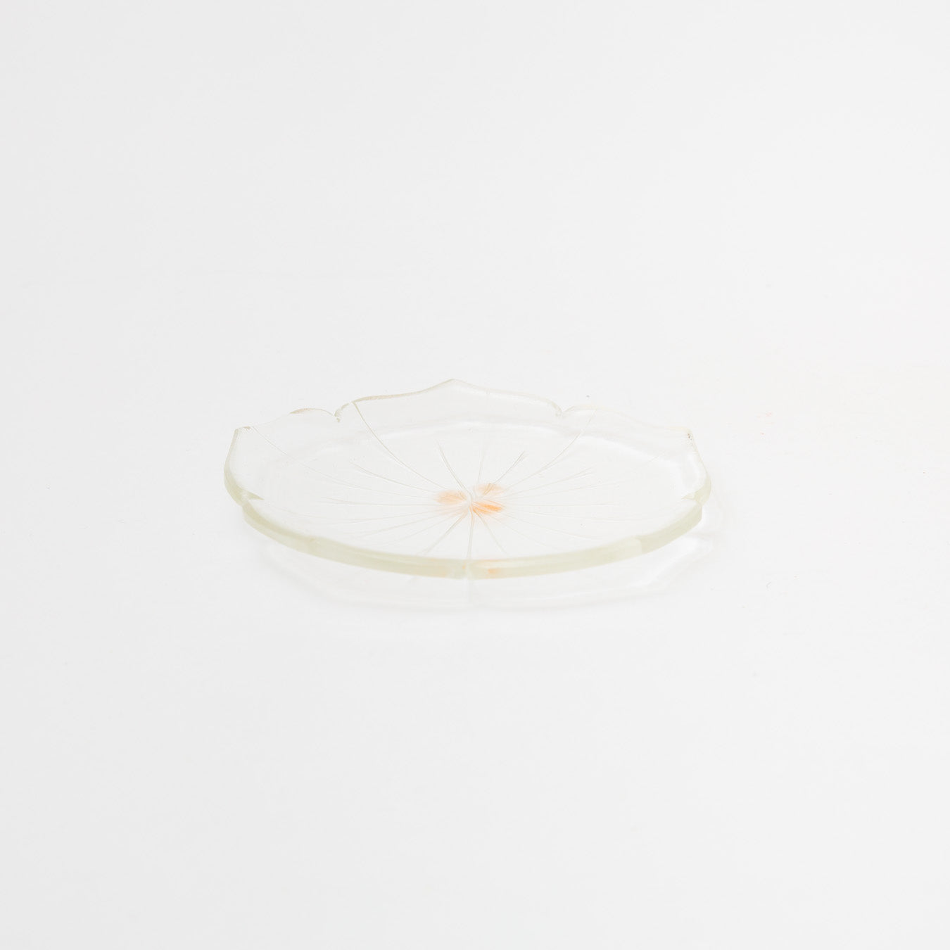 Sasaki shoko Glass works-花形小皿-2