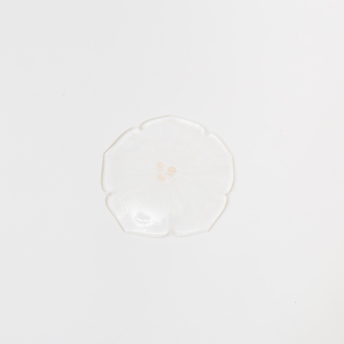 Sasaki shoko Glass works-花形小皿-2