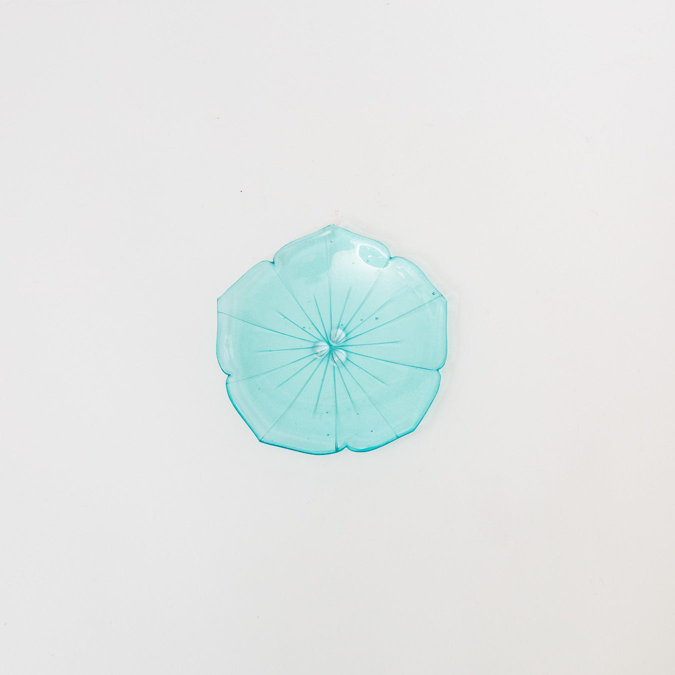Sasaki shoko Glass works-花形小皿-3