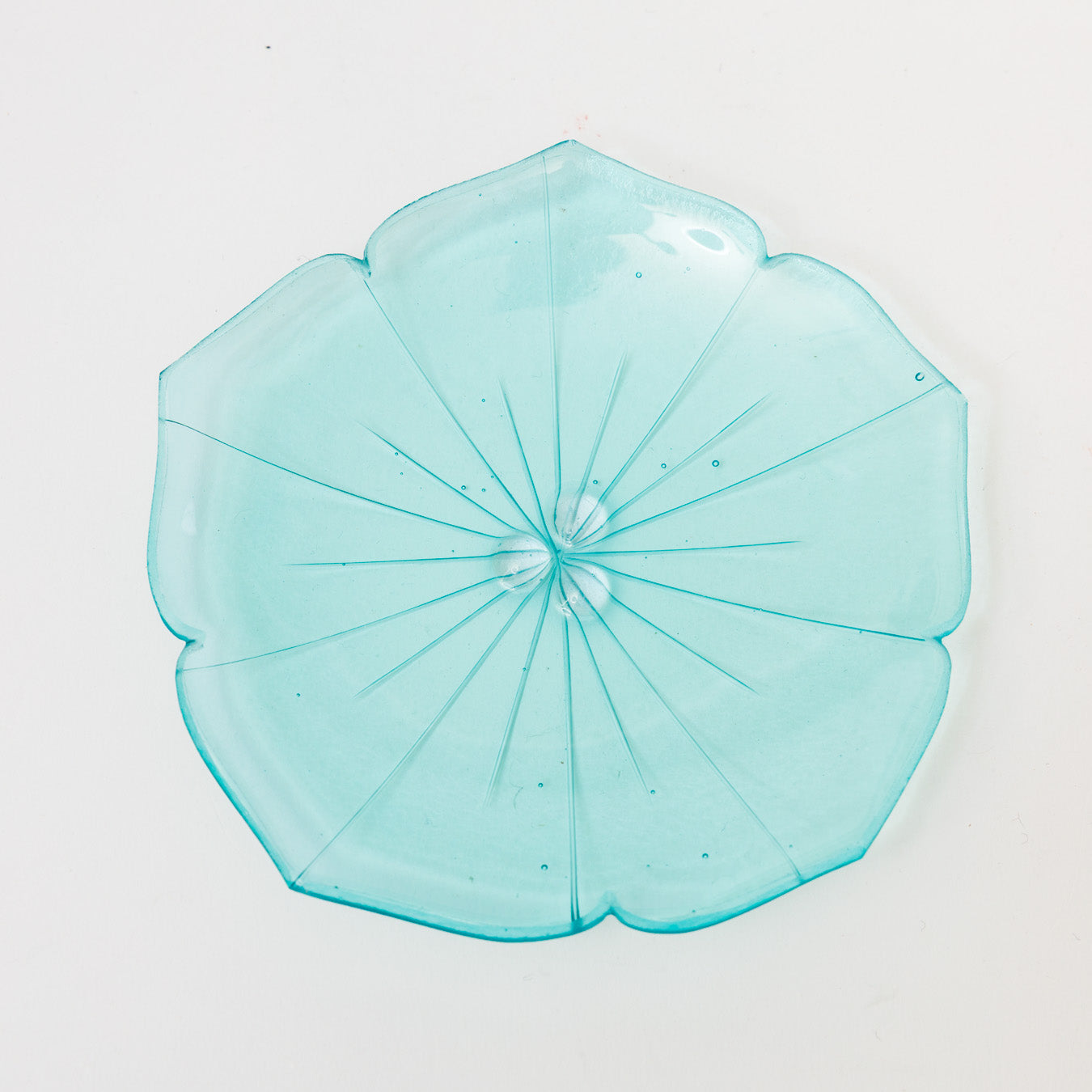Sasaki shoko Glass works-花形小皿-3