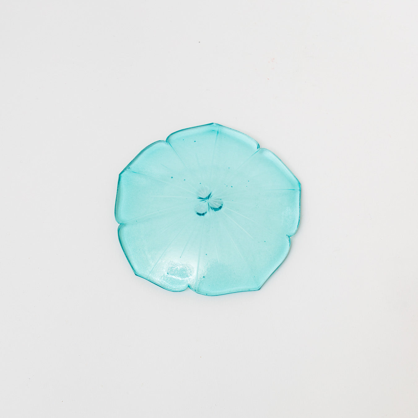 Sasaki shoko Glass works-花形小皿-3