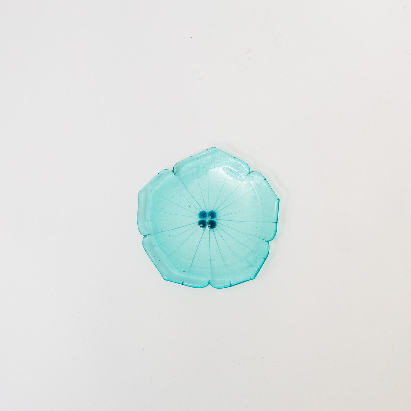 Sasaki shoko Glass works-花形小皿-4