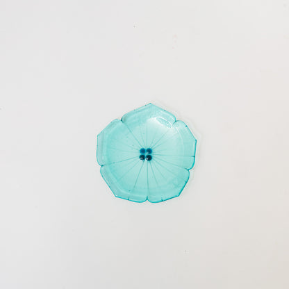 Sasaki shoko Glass works-花形小皿-4